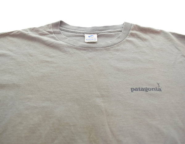 パタゴニア PATAGONIA 90s Organic cotton Benefical T's Made in USA 90's ベネフィシャルT USA製 ロンT カーキグリーン LLサイズ 103MT-3220