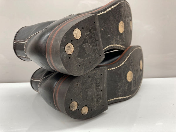 ロンウルフ LONE WOLF CARPENTER BOOTS カーペンター ブーツ ワーク 編み上げ ハイカット シューズ 黒 F01615 メンズ靴 ブーツ ワーク ブラック UK 7 104S-940