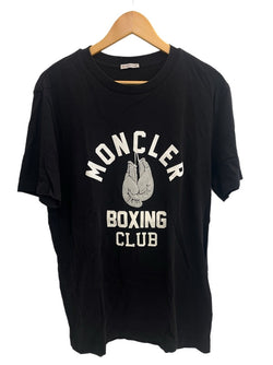 モンクレール MONCLER BOXCING CLUB ボクシングロゴ プリント 黒 I20918C00020 8390T XL Tシャツ ブラック LLサイズ 101MT-4341
