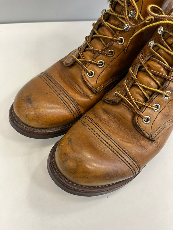 レッドウィング RED WING アイアンレンジャー USA製 アメリカ製 レザーブーツ 茶 8112 メンズ靴 ブーツ ワーク ブラウン 25.5cm 101sh-2280