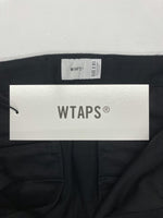 ダブルタップス WTAPS 21AW TUCK 01 タック TROUSERS COTTON FLANNEL トラウザーズ フランネル パンツ 黒 無地 212TQDT-PTM01 ボトムスその他 ブラック サイズ 1 104MB-95