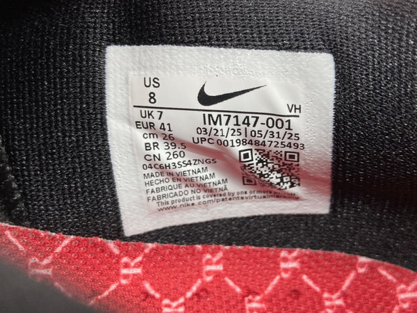 ナイキ NIKE 25年製 SB PAUL RODRIGUEZ ZOOM AIR LOW ポール ロドリゲス ズーム エア ロー P-ROD シューズ 灰 赤 黒 IM7147-001 メンズ靴 スニーカー ブラック 26cm 104S-1029