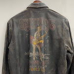 【曜日割引対象外】 アヴィレックス AVIREX A-2 レザー フライトジャケット ジャケット ブラウン 40サイズ 201MT-4518 VB