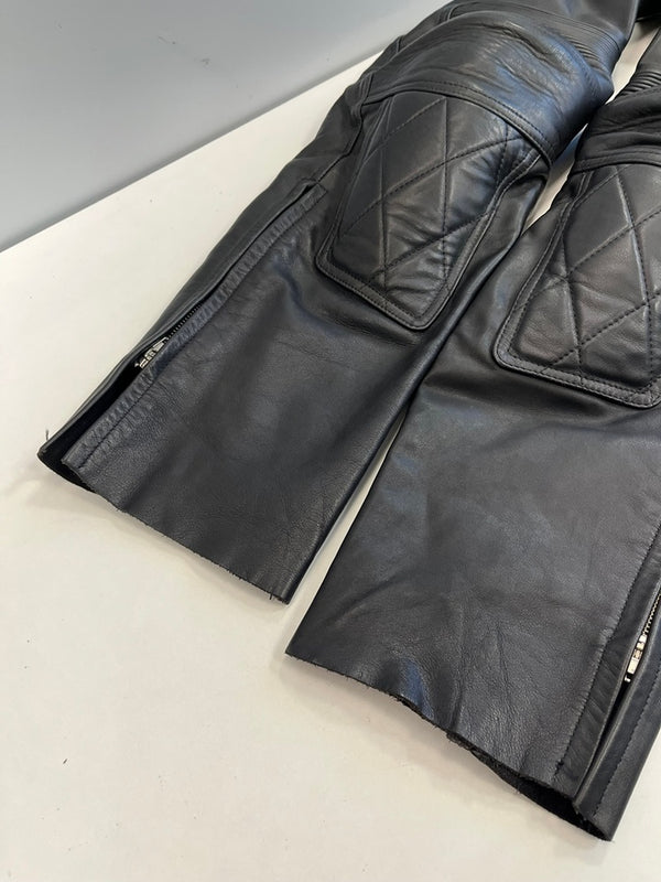 シンプソン SIMPSON 本皮 レザーパンツ バイカーパンツ ツーリング バイク用品 黒  ボトムスその他 ブラック Lサイズ 101MB-778