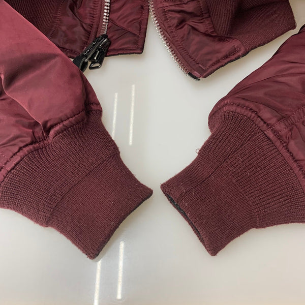 アルファ インダストリーズ ALPHA INDUSTRIES MA-1 フライトジャケット 0615-00-573-8335 ジャケット ワインレッド Sサイズ 201MT-4260