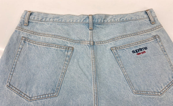 シュプリーム SUPREME 24SS Baggy Jean Washed Indigo バギー ジーンズ ワイド デニム パンツ ロゴ デニム ブルー サイズ 36 104MB-312