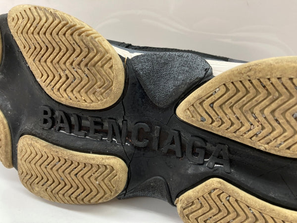 バレンシアガ BALENCIAGA ジャンク品 Triple-S Trainers トリプル エス トレーナー トリエス ダッド シューズ 40 黒 533882 メンズ靴 スニーカー ブラック 26.5cm 104S-914