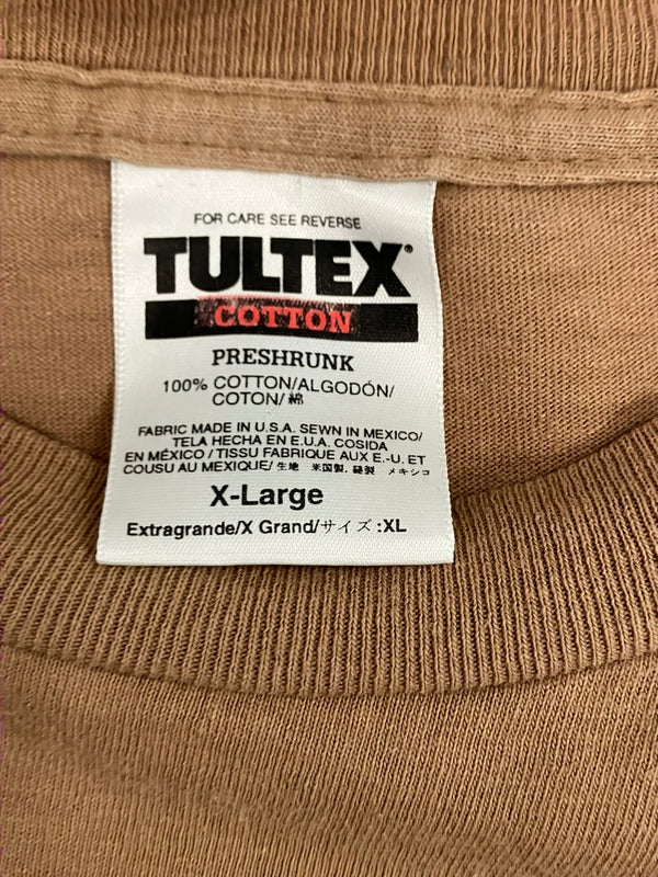 シンプルスケート Simple Skate 90's 90年代 TULTEX OLD SKATE オーバルロゴ プリントT Vintage ヴィンテージ XL Tシャツ ブラウン LLサイズ 101MT-4441