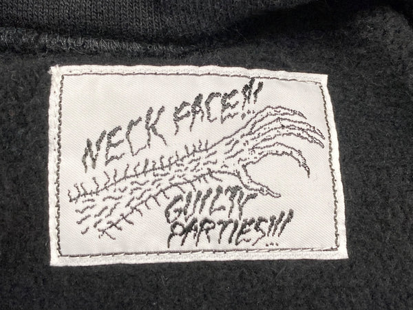 ワコマリア WACKO MARIA ×NECK FACE ネックフェイス GUILTY PARTIES スウェット フーディ パーカー 黒 パーカ プリント ブラック Sサイズ 104MT-2229