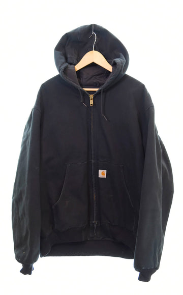 カーハート Carhartt Active Jacket アクティブジャケット USA製 黒 ジャケット ブラック LLサイズ 103MT-1379