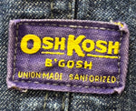 【曜日割引対象外】 オシュコシュビゴッシュ OSHKOSH B'GOSH 40's～50's つなぎ・オーバーオール ブルー 201MB-750 VB