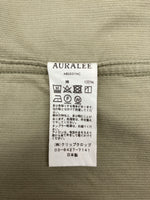 オーラリー AURALEE WASHED CORDUROY SHIRTS JACKET コーデュロイ シャツ ジャケット ガウン 緑 ABSS01NC サイズ 4 ジャケット 無地 カーキ 104MT-955