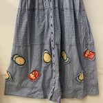 ピンクハウス PINK HOUSE セーラー襟 キューピーワッペン ギンガムチェック柄 ワンピース ブルー 201LT-426