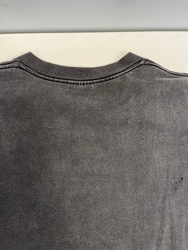 ヴィンテージ vintage 90s 1993 NBA 3PEAT Champions US古着 CHICAGO BULLS シカゴブルズ 墨黒 シングルステッチ Tシャツ ブラック Lサイズ 101MT-4828