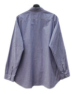 コッキ KHOKI 19AW PATCHWORK SHIRT パッチワーク シャツ 長袖 白 青 19aw-b-03 サイズ 2 長袖シャツ ストライプ ブルー 104MT-2087