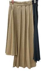 エイチアンドエム H&M × ロク rokh コラボ Wool-Blend Studded Skirt ウール ブレンド スタッズ プリーツ Y2K パンク BEIGE SIZE36 スカート 総柄 ベージュ 104LB-49