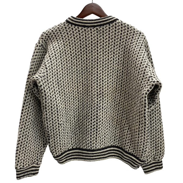 【曜日割引対象外】 エルエルビーン L.L.Bean 80's 90's バーズアイニット セーター ホワイト 201MT-4603 VB