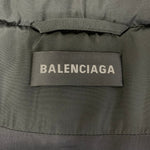 バレンシアガ BALENCIAGA 18AW PADDER WINDBREAKER バックロゴ ナイロンジャケット 533910 TYD36 ジャケット ブラック 44サイズ 201MT-4845