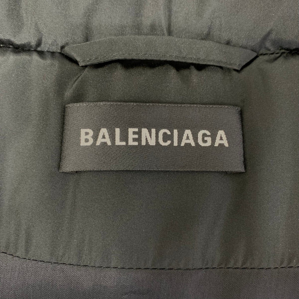 バレンシアガ BALENCIAGA 18AW PADDER WINDBREAKER バックロゴ ナイロンジャケット 533910 TYD36 ジャケット ブラック 44サイズ 201MT-4845