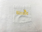 ヴィンテージ vintage 90s 90年代 Winston イーグル ポケットT ポケT バックプリント 企業T - Tシャツ プリント ホワイト 104MT-1542