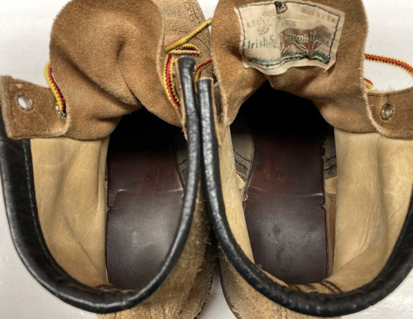 レッドウィング RED WING 90s 6-inch Classic Moc インチ クラシックモック Irish Setter USA製 スエード vibram シューズ 薄茶 メンズ靴 ブーツ ワーク ベージュ 104S-736