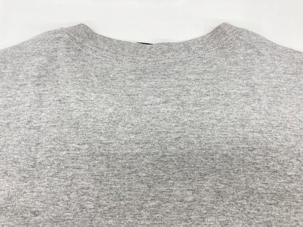 ステューシー STUSSY OLD オールド 紺タグ 90's USA製 ワールドツアー THE NEXT LEVEL ミレニアム限定 半袖 カットソー クルーネック アイコニック ロゴ GRAY 灰色 Tシャツ プリント グレー Lサイズ 104MT-1776