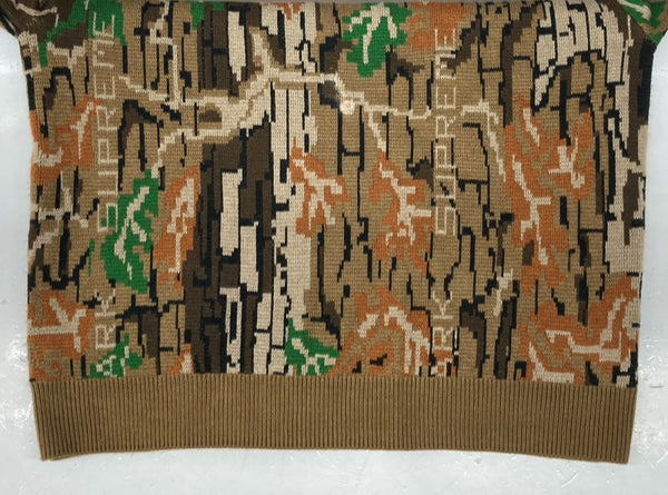 シュプリーム SUPREME 22AW Trebark Camo Sweater ツリーバーク カモ セーター カモフラ クルーネック ニット 茶 セーター カモフラージュ・迷彩 ブラウン Mサイズ 104MT-1258