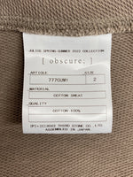 ユリウス JULIUS 22SS Obscure Graige Hoodie グレージュ フーディ 変形 パーカー ボタン 薄茶 777CUM1 サイズ 2 パーカ 無地 ベージュ 104MT-1658