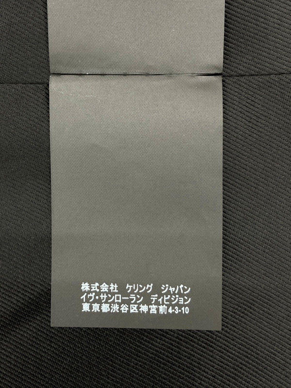 サンローラン Saint Laurent 16年 Pea Coat ピー コート Pコート ウールジャケット エディ期 アウター ブルゾン 黒 469647 Y060W サイズ 44 コート 無地 ブラック 104MT-1065