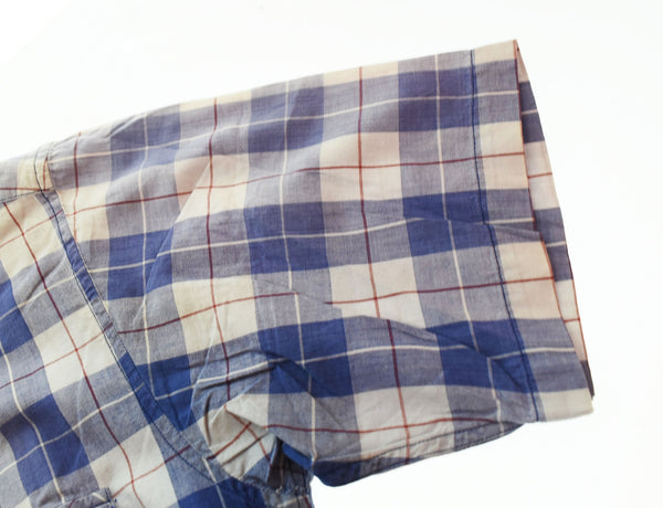 ステューシー STUSSY 90s 紺タグOLD STUSSY チェック 半袖シャツ 半袖シャツ Sサイズ 103MT-2588