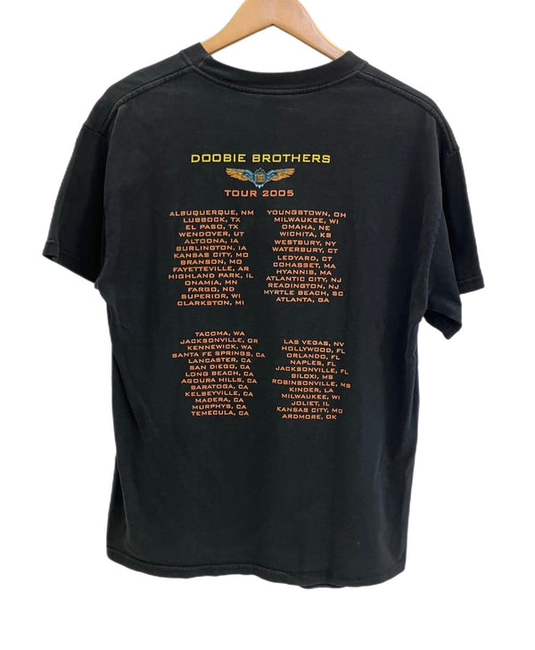 バンド band 00's M&O DOOBIE BROTHERS TOUR 2005ドゥービー・ブラザーズ ツアーT VINTAGE ヴィンテージ Tシャツ ブラック Mサイズ 101MT-4818