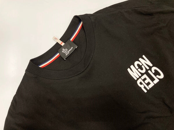 モンクレール MONCLER 21AW MAGLIA T-SHIRT GRENOBLE  マグリア グルノーブル クルーネック 3Dロゴ 長袖 Tシャツ G20978D00002 ロンT ブラック Mサイズ 101MT-2786