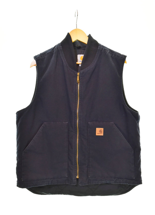 カーハート Carhartt ダックベスト ネイビー RN14806 ベスト ネイビー Lサイズ 103MT-1338