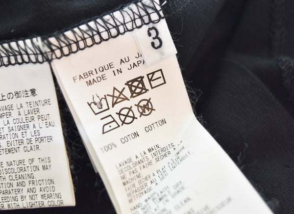 ヨウジヤマモト YOHJI YAMAMOTO BLACK Scandal Yohji Yamamoto 昆虫 プリント 長袖Tシャツ HC-T08-073  3 ロンT ブラック 103MT-3287