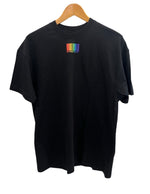 ヴェトモン VETEMENTS VTMNTS RAINBOW BARCODE レインボー バーコード 黒 VL12TR440B XS Tシャツ ブラック SSサイズ 101MT-4260