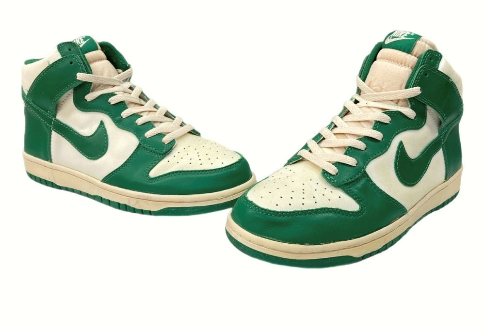 ナイキ NIKE 08年製 DUNK HIGH VINTAGE PINE GREEN ダンク ハイ ヴィンテージ パイン グリーン 緑 白  318850-131 メンズ靴 スニーカー ホワイト 28.5cm 104-shoes215 | 古着通販のドンドンサガール