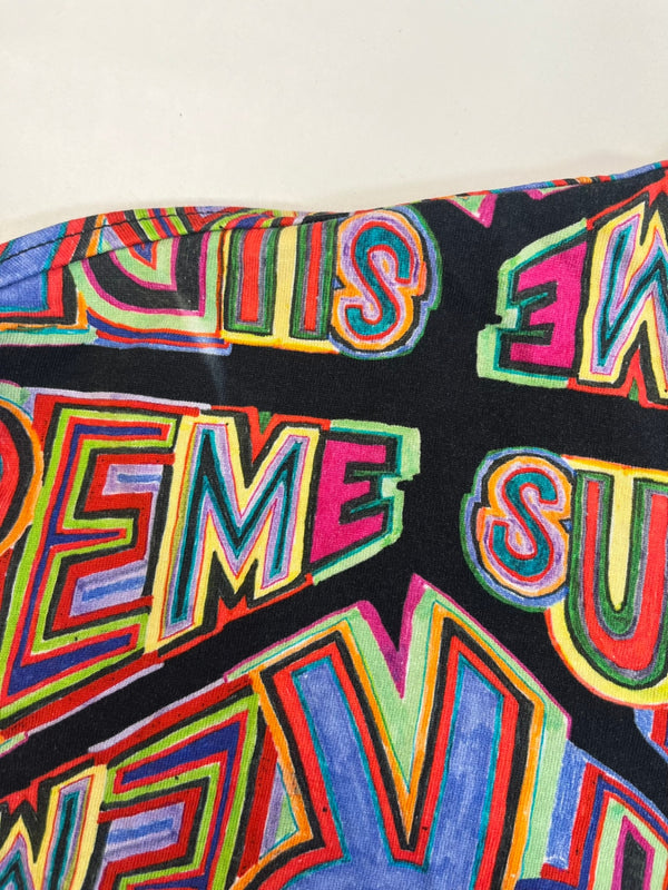 シュプリーム SUPREME 20AW Perspective L/S Top 総柄 グラフィック ロングスリーブ ロンT マルチカラー Sサイズ 101MT-5149