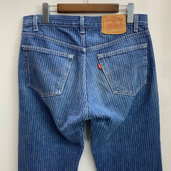 【曜日割引対象外】 リーバイス Levi's 80's 501-0118 ストライプ デニムパンツ デニム ブルー W32 L34サイズ 201MB-1062 VB