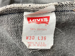 リーバイス Levi's 90s 90年代 501 先染め BLACK USA製 ジーパン ジーンズ 黒 無地 デニム ブラック W30 L36 104MB-322