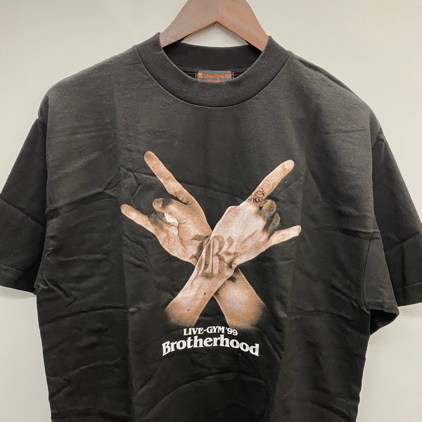 【曜日割引対象外】 ヴィンテージ vintage 90's B'z LIVE-GYM Brotherhood 1999 Tシャツ ブラック 201MT-4187 VB