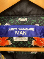 コムデギャルソン COMME des GARCONS JUNYA WATANABE MAN ラミーストライプジャケット 黒 フード WI-J023 ジャケット ブラック Mサイズ 101MT-3114