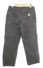 カーハート Carhartt USA製 ダブルニー ダックペインター レギュラー パンツ  デニム ブラック 103MB-684