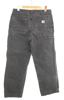 カーハート Carhartt USA製 ダブルニー ダックペインター レギュラー パンツ  デニム ブラック 103MB-684