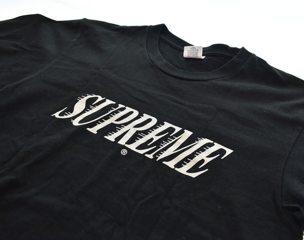 シュプリーム SUPREME 22FW Slap Shot Tee ロゴ プリント 半袖Tシャツ 黒 Tシャツ ブラック Sサイズ 103MT-2428