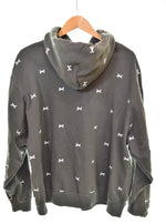 ダブルタップス WTAPS 22AW ACNE HOODY CTPL TEXTILE クロスボーン 刺繍 総柄 パーカー 22ATDT-CSM26  4 パーカ グリーン 103MT-3058