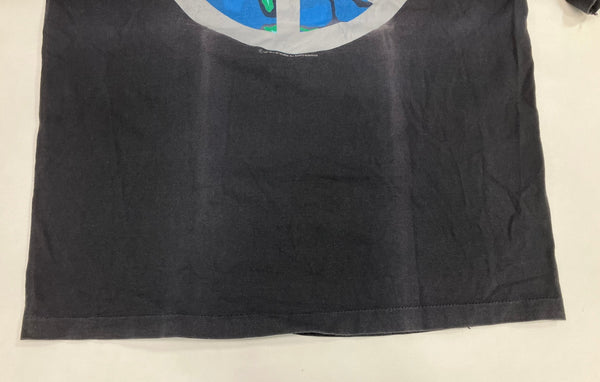 ヴィンテージ vintage 90’s 90年代 GIANT MTV MUSIC TELEVISION WORLD PEACE 地球 ピースマーク Tシャツ ブラック 101MT-5054