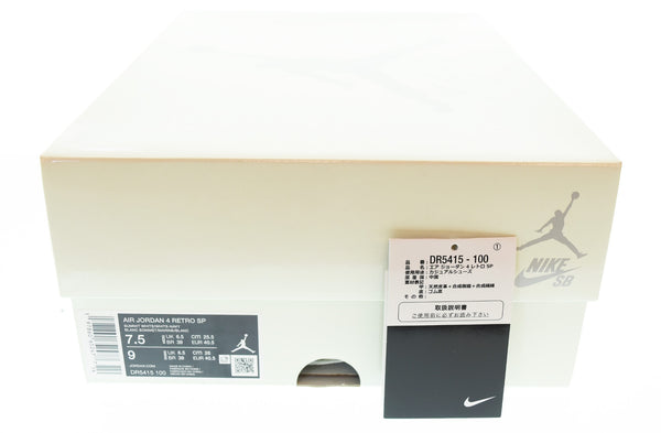 ナイキ NIKE AIR JORDAN 4 RETRO SPエア ジョーダン 4 レトロ スペシャル サミットホワイト DR5415-100 メンズ靴 スニーカー ホワイト 25.5cm 103S-1300