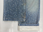 バースオブロイヤルチャイルド BIRTH OF ROYAL CHILD Washed Full Diamond Denim デニム パンツ スタッズ ビジュー スワロフスキー ジップフライ Gパン ジーンズ 青 総柄 デニム ブルー Mサイズ 104MB-259
