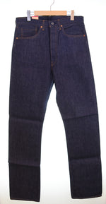 リーバイス Levi's S501XX DEAD STOCK デッドストック 日本製 復刻 WWⅡ大戦 1944 モデル ヘリンボーン スレーキー 変形 アーキュエットステッチ  44501-0033 デニム ブルー W32L36 103MB-597