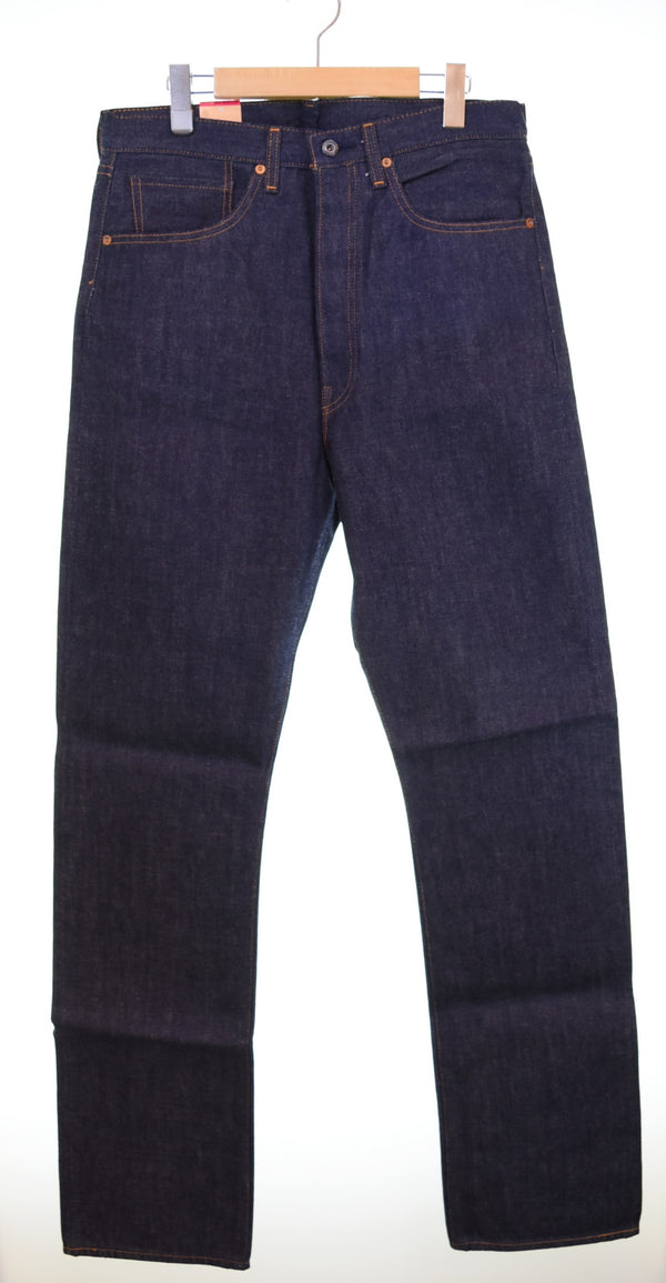 リーバイス Levi's S501XX DEAD STOCK デッドストック 日本製 復刻 WWⅡ大戦 1944 モデル ヘリンボーン スレーキー 変形 アーキュエットステッチ  44501-0033 デニム ブルー W32L36 103MB-597